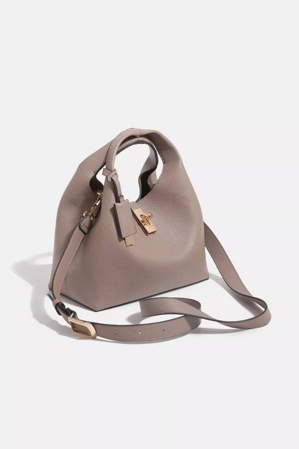 PU Leather Crossbody Bag with Mini Pouch