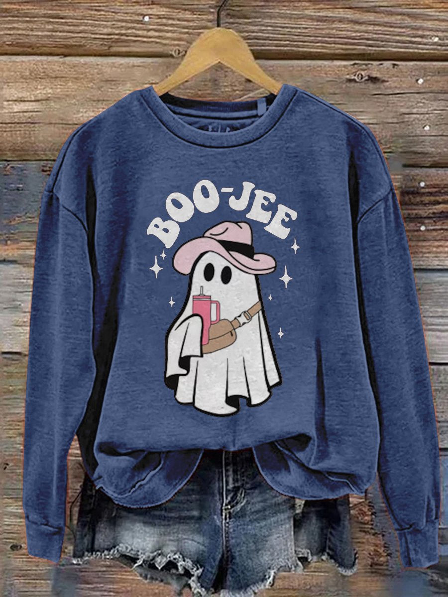 Boo-jee Ghost Halloween Casual Sweatshirt