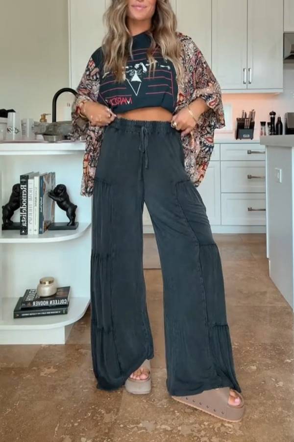 Maroon 5 Paisley Kimono Top