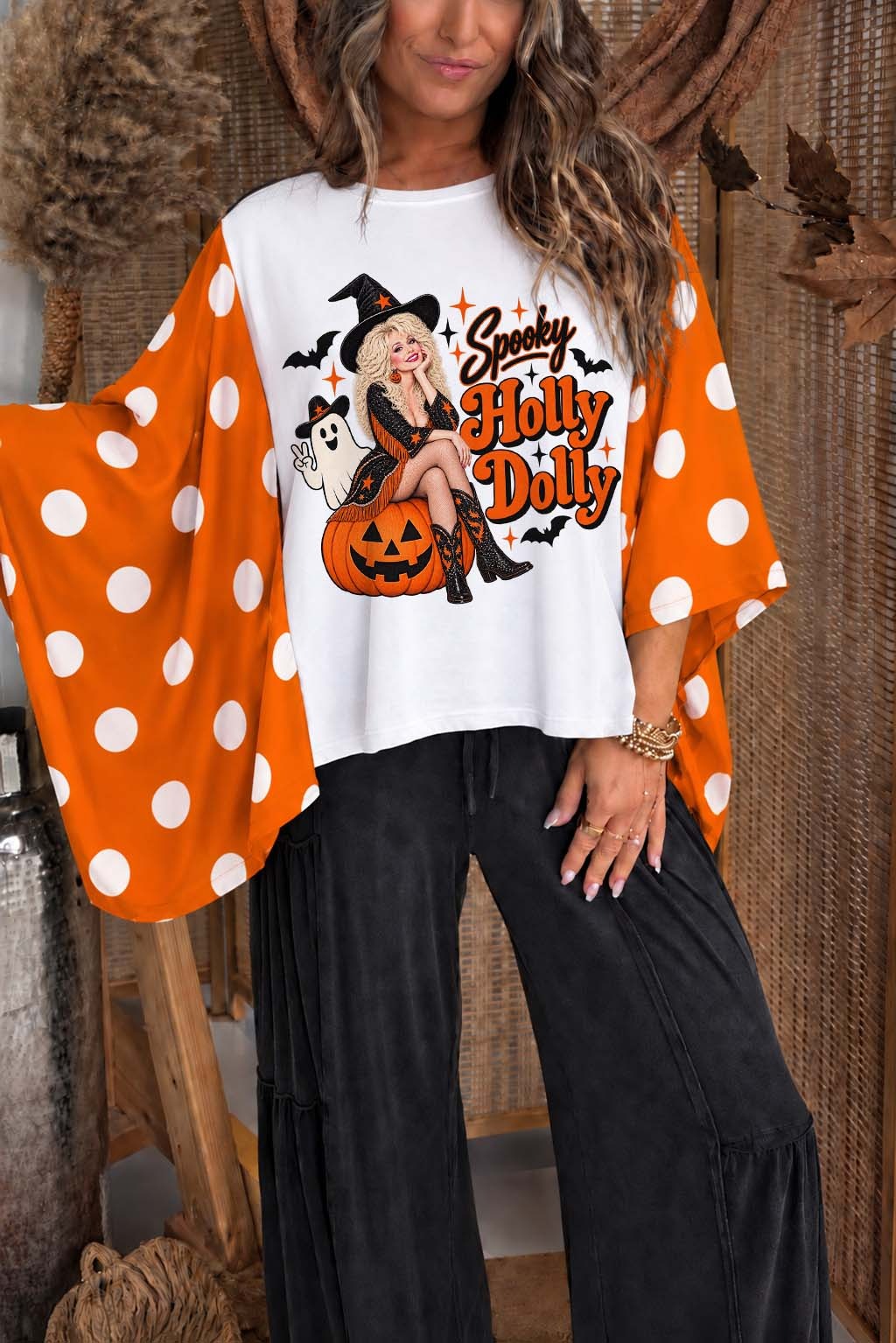 Halloween Dolly Parton Mix & Match Tee