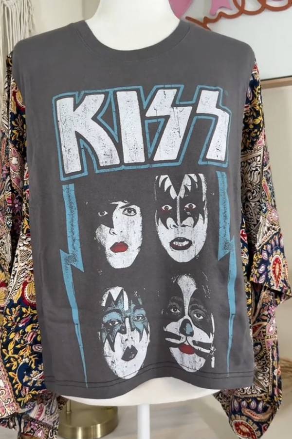 KISS Vintage Paisley Kimono Top