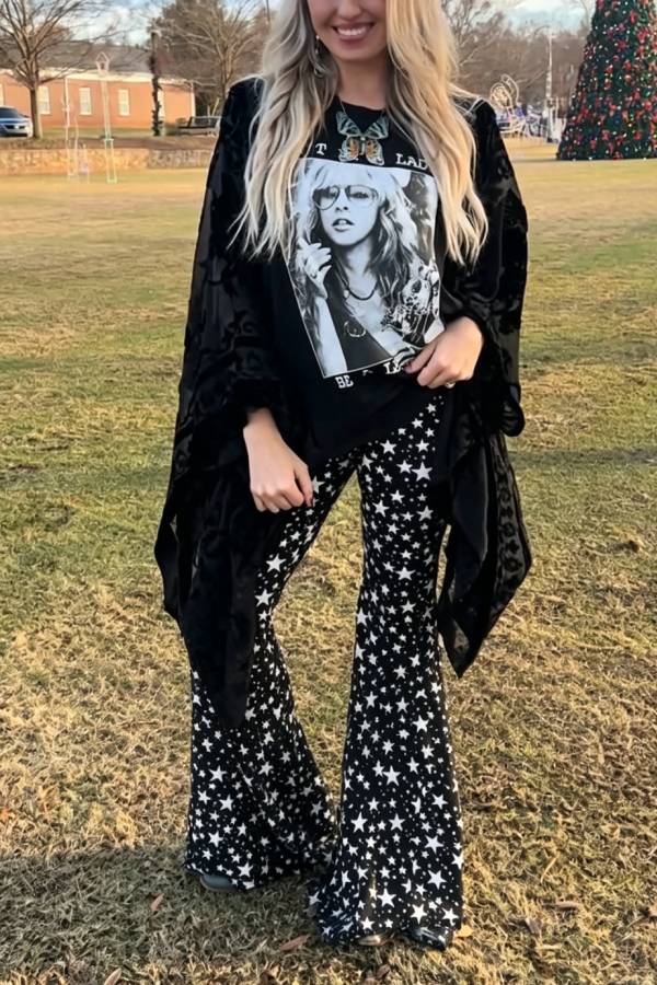 Stevie Nicks Be A Legend Vintage Portrait Graphic Tee