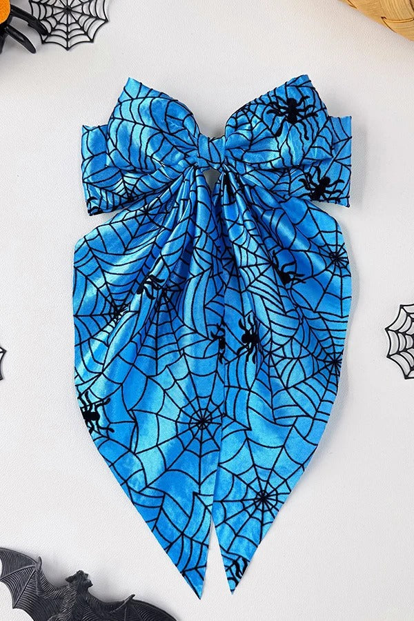 Halloween Spiderweb Bow Hair Clip
