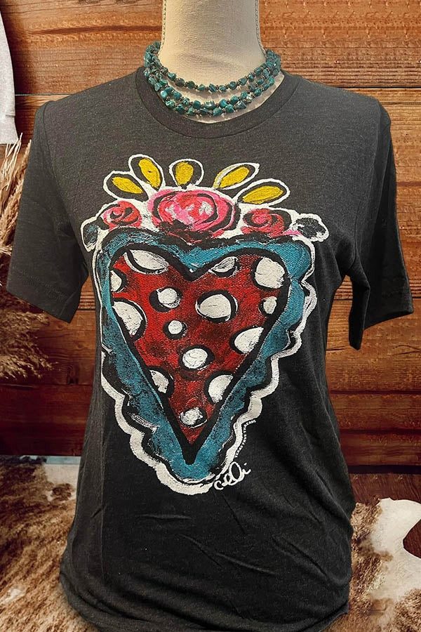 Valentine's Day Polka Dot Heart Pint T-Shirt