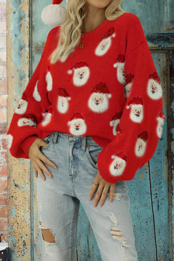 Beautiful Santa Knitted Sweater