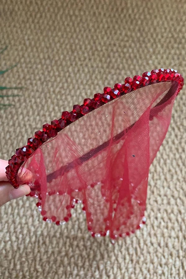 Breathable Red Semi-coverage Headband