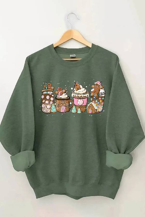 Gingerbread Christmas Coffee Sweatshirt