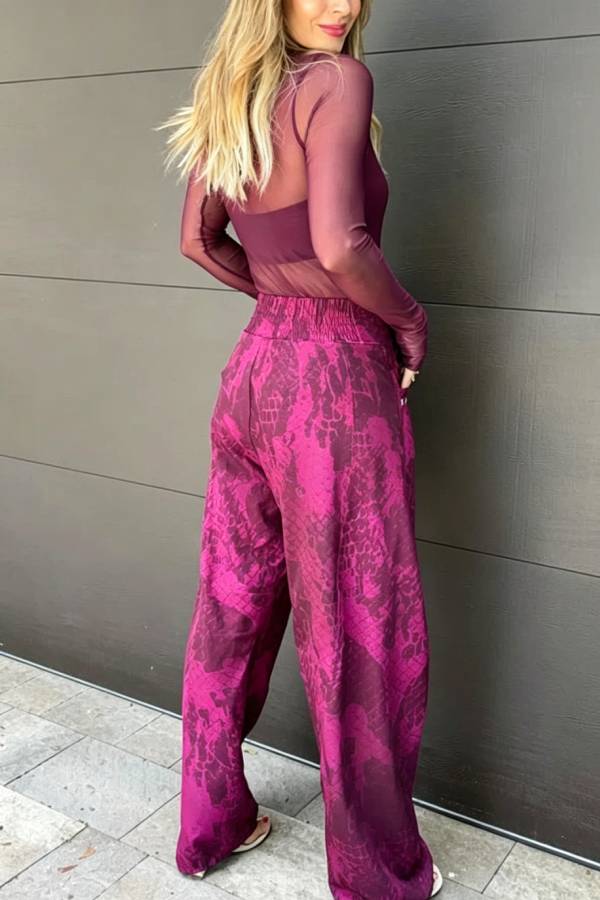 Free Moment Mesh Crew Neck Long Sleeve Stretch Bodysuit