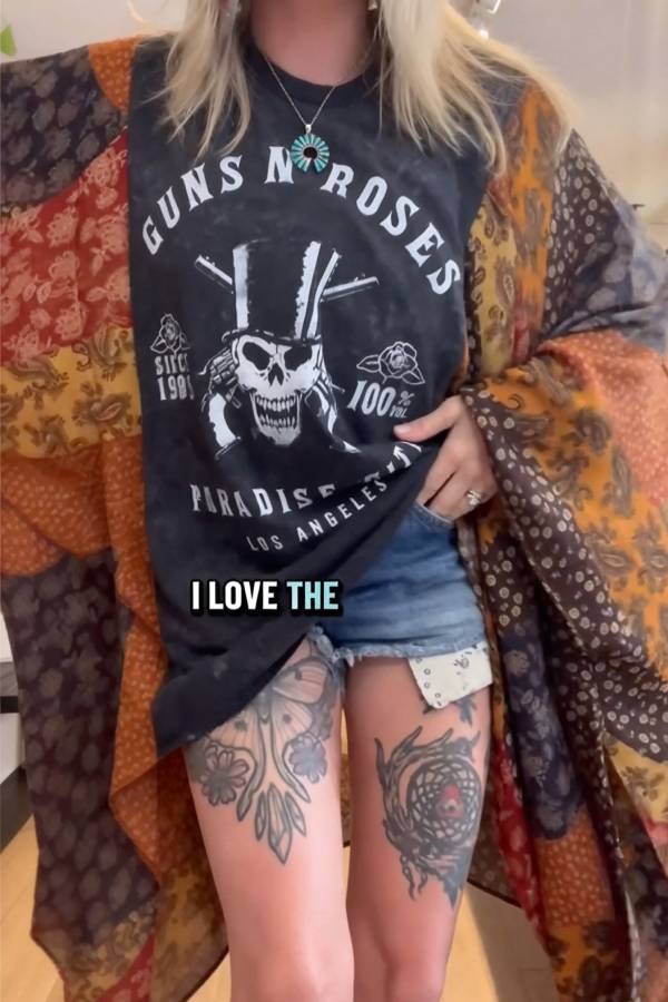 Guns N Roses Paradise City Vintage Graphic T-shirt