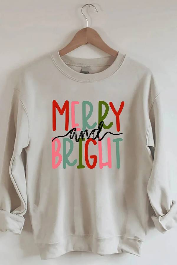 Merry and Bright Christmas Sweatshirt