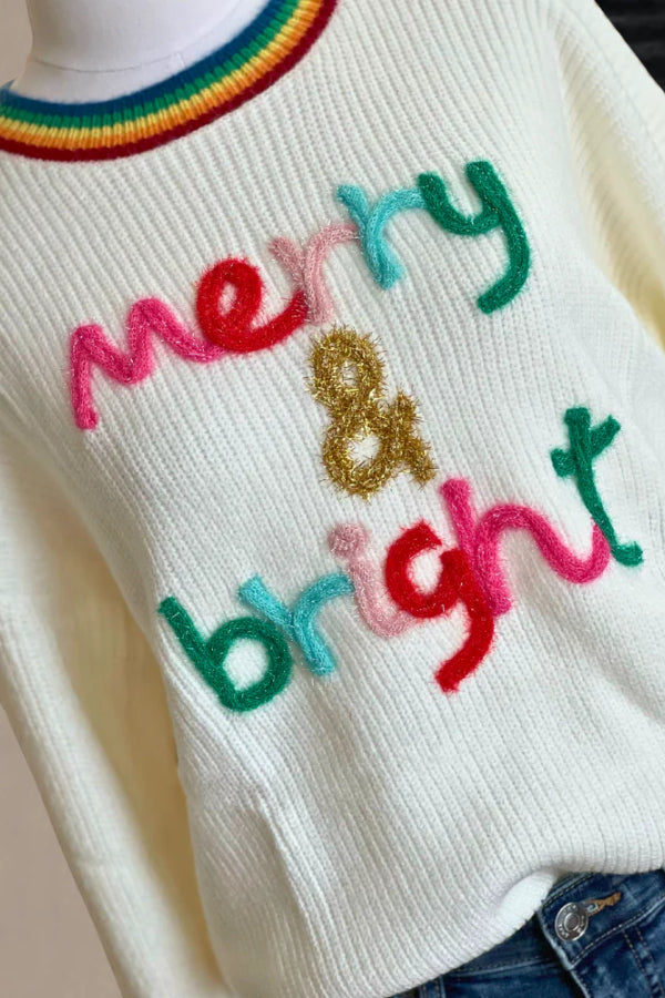 Merry & Bright Tinsel Sweatshirt