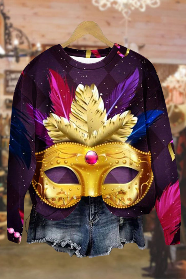 Carnival round neck fashionable long sleeve sweatshirt