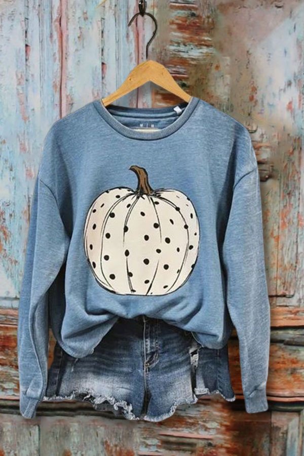 Casual Pumpkin Sweatshirt