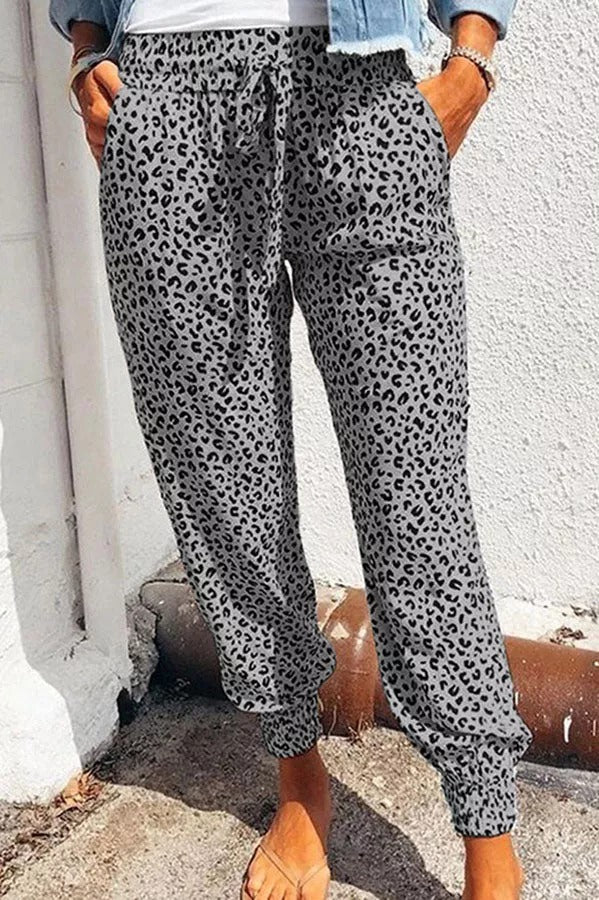 Only Sunshine Leopard Casual Pants