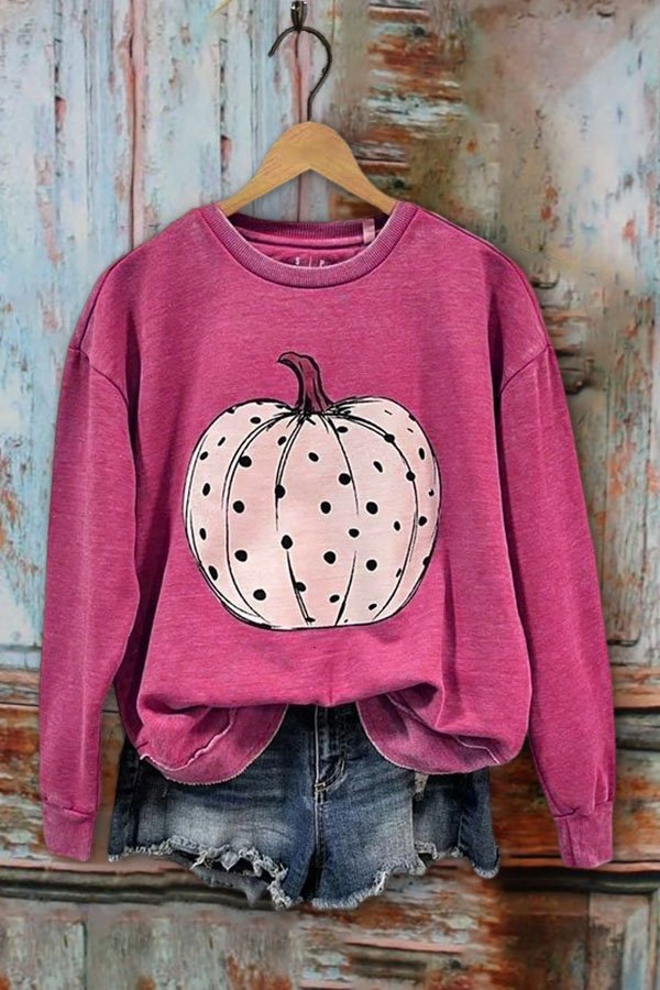 Casual Pumpkin Sweatshirt