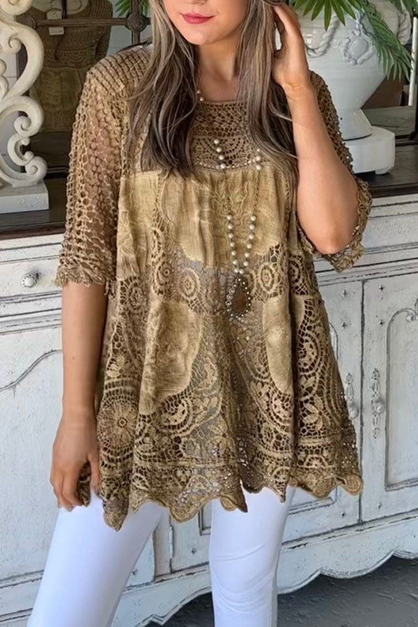 Elegant and stylish embroidered top