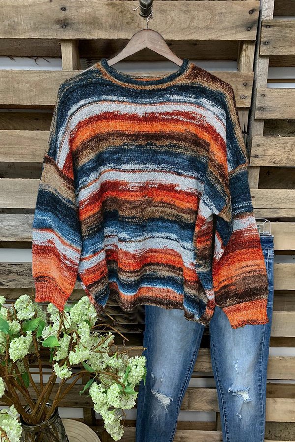 Colorful Western Sunset Sweater