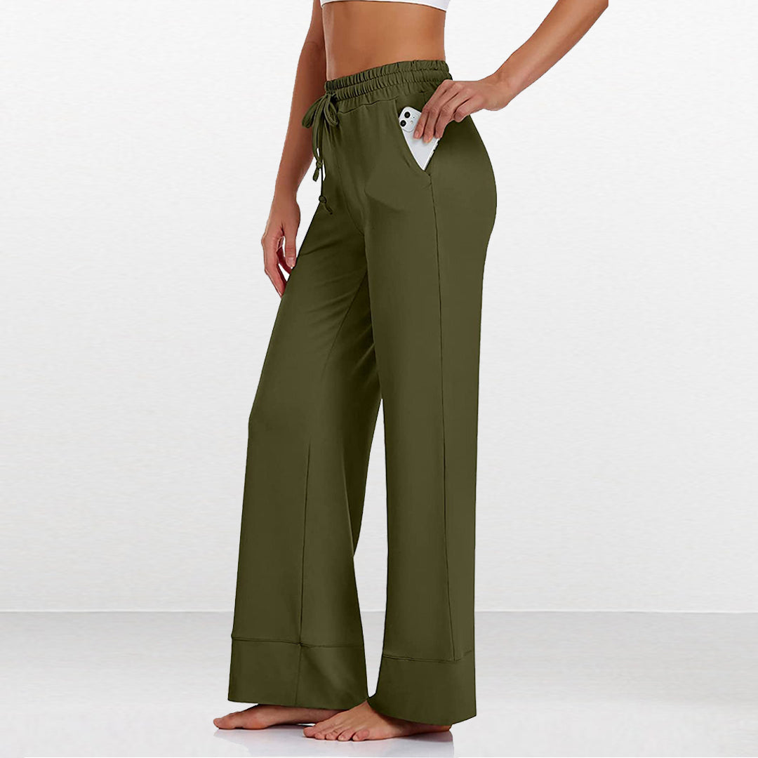 Yoga Fitness Jogging Loose Waist Wide Leg Pants