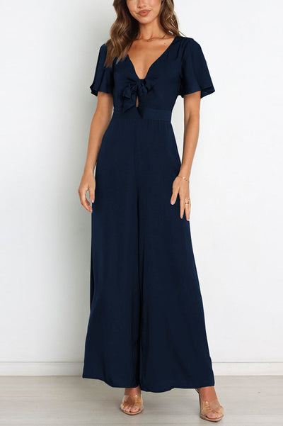 Recent Romance Ruffle Sleeve Jumpsuit