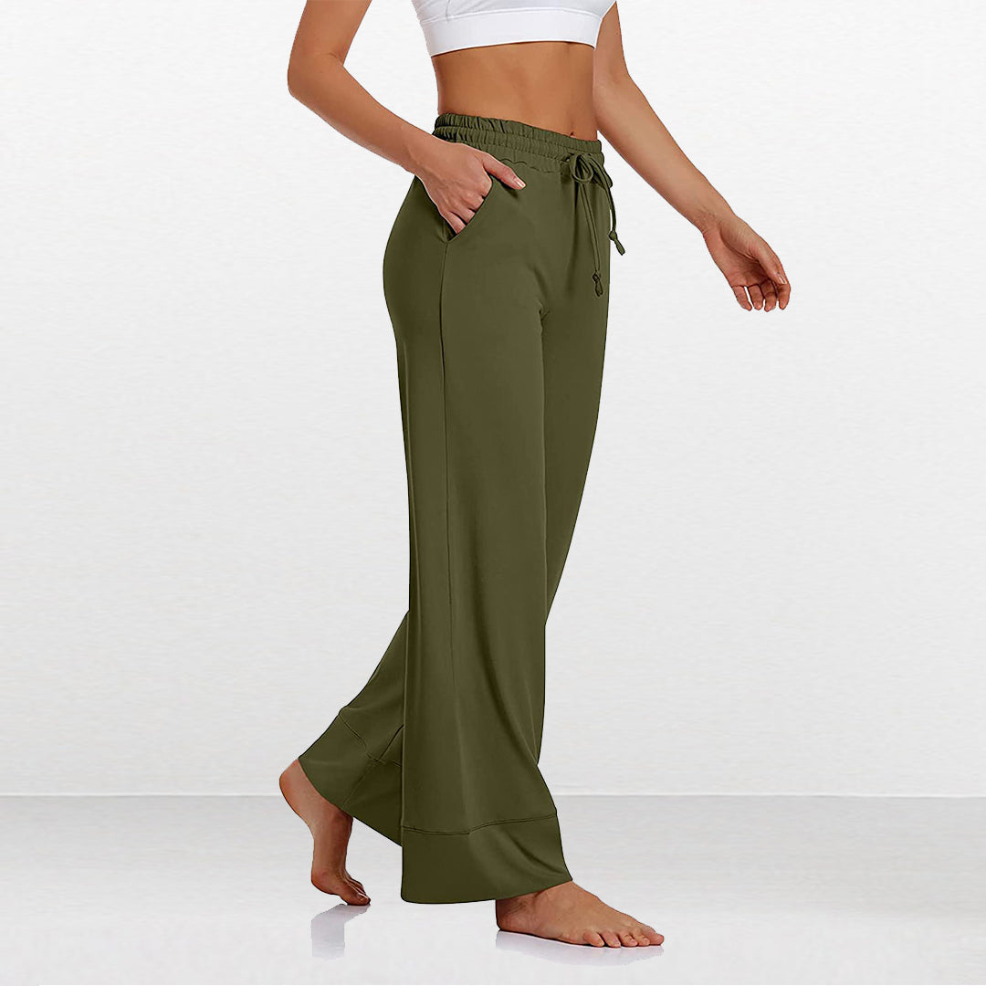 Yoga Fitness Jogging Loose Waist Wide Leg Pants