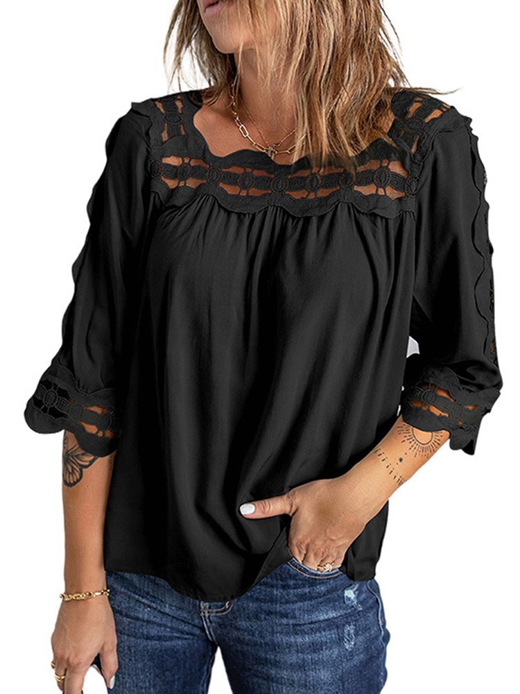 Women's Lace Patchwork T-shirt