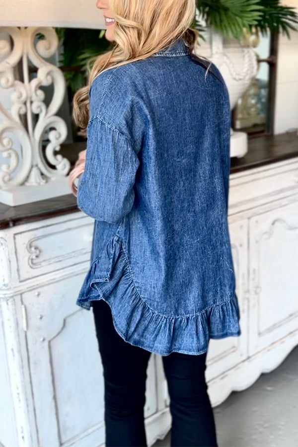 WOMEN'S DENIM TOP OR SHACKET