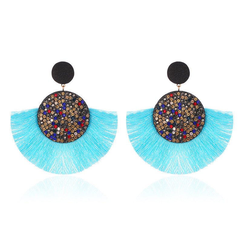 Colorful Zircon Shiny Earrings