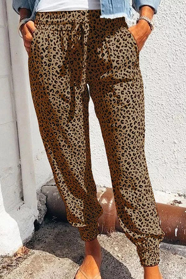 Only Sunshine Leopard Casual Pants