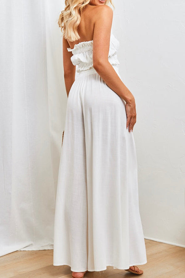 Solid Color Lightweight Flowy Wide Leg Pants