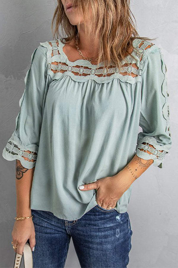 Women's Lace Patchwork T-shirt