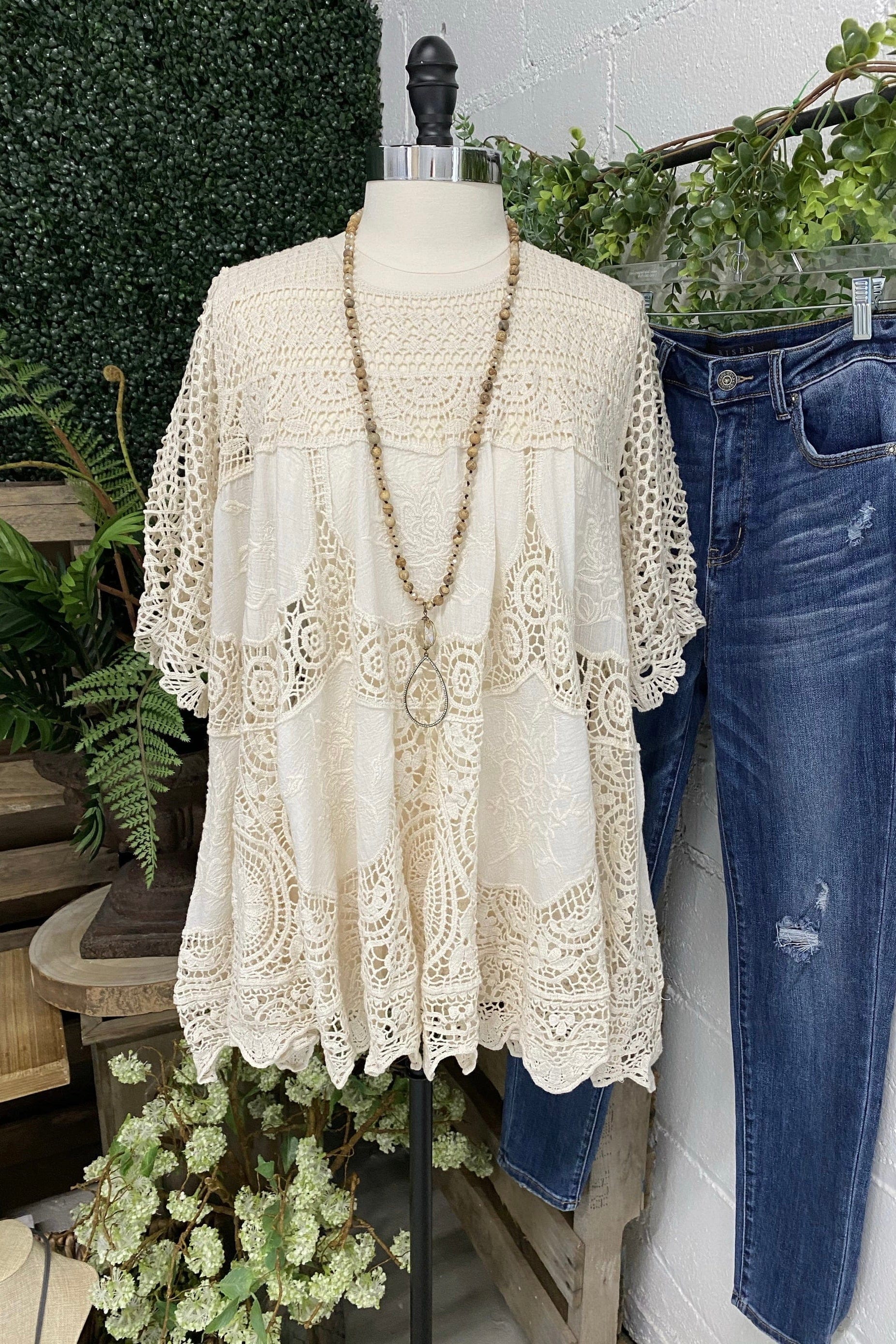 Elegant and stylish embroidered top