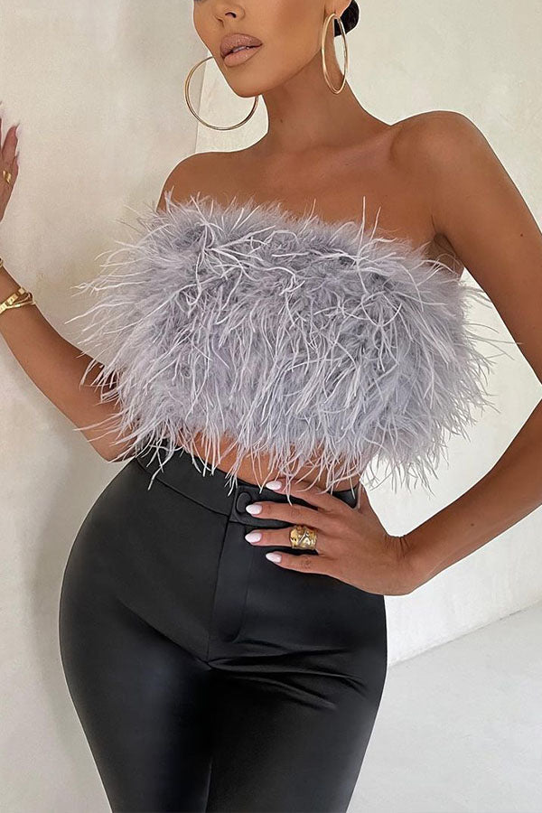 MORGAN FEATHER TOP