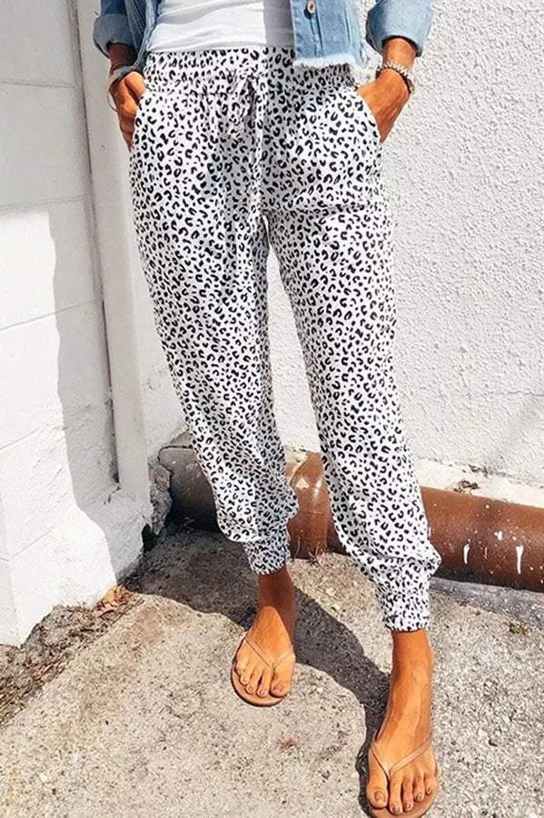 Only Sunshine Leopard Casual Pants